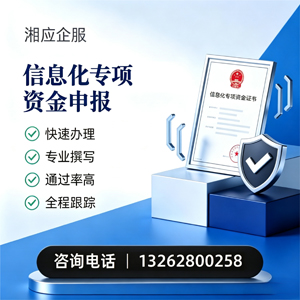湖北信息化专项资金申报服务